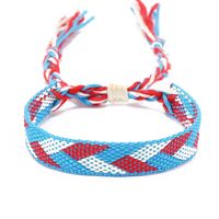 Bohemian Rhombus Nylon Cotton Handmade Tassel Women's Bracelets sku image 12