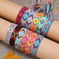 Vintage Style Rhombus Nylon Handmade Tassel Women's Bracelets main image 2