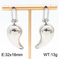 1 Pair Modern Style Water Droplets Plating Stainless Steel 18K Gold Plated Ear Studs sku image 67