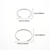 Luxurious Romantic Solid Color Stainless Steel Plating 18k Gold Plated Bangle main image 6