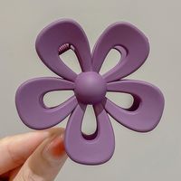 Simple Style Solid Color Flower Plastic Flowers Hair Claws main image 4