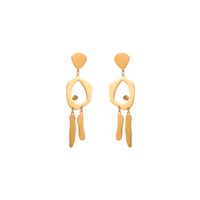 1 Pair Elegant Streetwear Heart Shape Eye Inlay 316 Stainless Steel  Resin Turquoise Rhinestones Pearl 14K Gold Plated Drop Earrings main image 3
