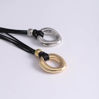 Classic Style Simple Metal Plating Gold Plated Silver Plated Women's Pendant Necklace main image 4