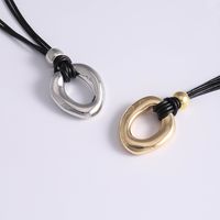Classic Style Simple Metal Plating Gold Plated Silver Plated Women's Pendant Necklace main image 3