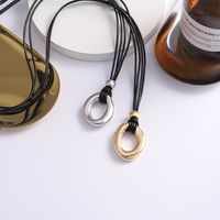 Classic Style Simple Metal Plating Gold Plated Silver Plated Women's Pendant Necklace main image 2