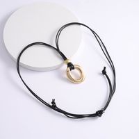 Classic Style Simple Metal Plating Gold Plated Silver Plated Women's Pendant Necklace main image 5