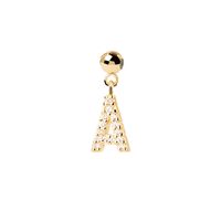 Simple Style Classic Style Letter Sterling Silver Plating Inlay Zircon Gold Plated Silver Plated Charms sku image 1