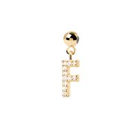 Simple Style Classic Style Letter Sterling Silver Plating Inlay Zircon Gold Plated Silver Plated Charms sku image 6