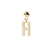 Simple Style Classic Style Letter Sterling Silver Plating Inlay Zircon Gold Plated Silver Plated Charms sku image 8