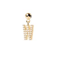 Simple Style Classic Style Letter Sterling Silver Plating Inlay Zircon Gold Plated Silver Plated Charms sku image 22