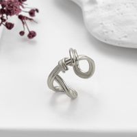 1 Piece Ear Cartilage Rings & Studs Casual Streetwear Shiny Geometric Heart Shape Copper Plating Inlay Zircon sku image 1