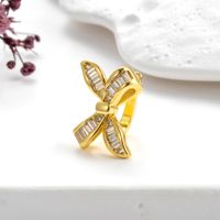 1 Piece Ear Cartilage Rings & Studs Casual Streetwear Shiny Geometric Heart Shape Copper Plating Inlay Zircon sku image 14