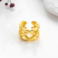 1 Piece Ear Cartilage Rings & Studs Casual Streetwear Shiny Geometric Heart Shape Copper Plating Inlay Zircon sku image 5