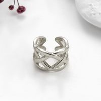 1 Piece Ear Cartilage Rings & Studs Casual Streetwear Shiny Geometric Heart Shape Copper Plating Inlay Zircon sku image 2