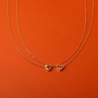 201 Stainless Steel 304 Stainless Steel Gold Plated Commute Plating Number Necklace main image 6