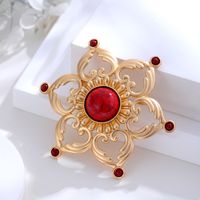 Retro Streetwear Fruit Flower Alloy Inlay Rhinestones Unisex Brooches sku image 1