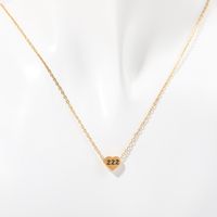 201 Stainless Steel 304 Stainless Steel Gold Plated Commute Plating Number Necklace sku image 3