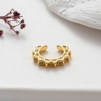1 Piece Ear Cartilage Rings & Studs Cool Style Shiny Geometric Copper Plating Inlay Zircon sku image 5