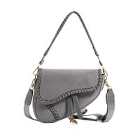 Women's All Seasons Pu Leather Solid Color Streetwear Shell Flip Cover Shoulder Bag Handbag sku image 3