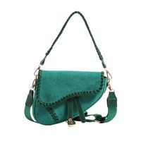 Women's All Seasons Pu Leather Solid Color Streetwear Shell Flip Cover Shoulder Bag Handbag sku image 5