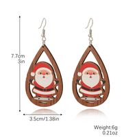Fashion Christmas Tree Santa Claus Snowflake Alloy Inlay Rhinestones Women's Ear Studs sku image 14