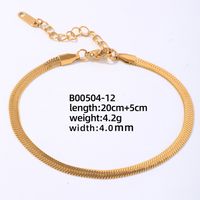 Hip-Hop Simple Style Commute Solid Color 304 Stainless Steel Bracelets In Bulk main image 2
