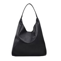 Women's All Seasons Pu Leather Solid Color Vintage Style Sewing Thread Bucket Zipper Tote Bag sku image 3