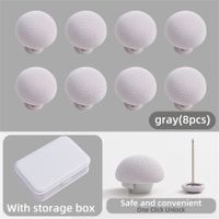 Cute Solid Color Stainless Steel Metal Holder Storage Box Artificial Decorations main image 7