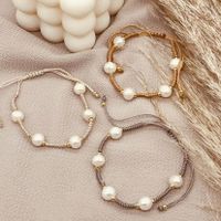 Simple Style Classic Style Geometric Artificial Pearl Mixed Materials Rope Women's Bracelets main image 6