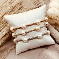 Simple Style Classic Style Geometric Artificial Pearl Mixed Materials Rope Women's Bracelets main image 5