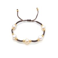 Simple Style Classic Style Geometric Artificial Pearl Mixed Materials Rope Women's Bracelets sku image 2