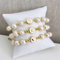 Elegant Basic Geometric Heart Shape Imitation Pearl Women's Bracelets main image 4