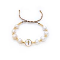 Elegant Basic Geometric Heart Shape Imitation Pearl Women's Bracelets main image 2