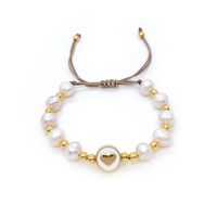 Elegant Basic Geometric Heart Shape Imitation Pearl Women's Bracelets sku image 2