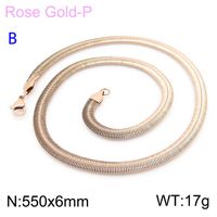 Titanium Steel 18K Gold Plated Classic Style Chain Solid Color Necklace sku image 15