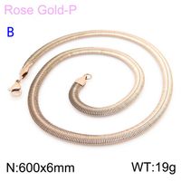 Titanium Steel 18K Gold Plated Classic Style Chain Solid Color Necklace sku image 19