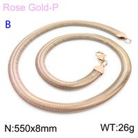 Titanium Steel 18K Gold Plated Classic Style Chain Solid Color Necklace sku image 22