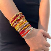 Casual Round Artificial Crystal Beaded Women's Bracelets main image 5