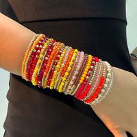 Casual Round Artificial Crystal Beaded Women's Bracelets main image 7