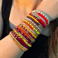 Casual Round Artificial Crystal Beaded Women's Bracelets main image 6
