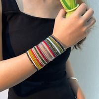 Casual Commute Round Artificial Crystal Knitting Women's Bracelets main image 11
