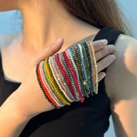 Casual Commute Round Artificial Crystal Knitting Women's Bracelets main image 9