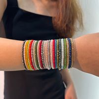 Casual Commute Round Artificial Crystal Knitting Women's Bracelets main image 10