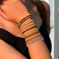 Casual Commute Round Artificial Crystal Knitting Women's Bracelets main image 6