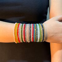 Casual Commute Round Artificial Crystal Knitting Women's Bracelets main image 5