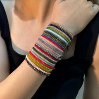 Casual Commute Round Artificial Crystal Knitting Women's Bracelets main image 8