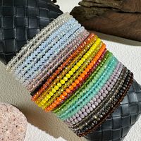 Casual Commute Round Artificial Crystal Knitting Women's Bracelets main image 3
