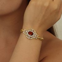 Elegant Luxurious Gem Copper Inlay Zircon Bracelets main image 7