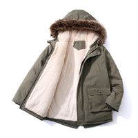 Casual Basic Simple Style Solid Color Pocket Polyester Boys Outerwear main image 7