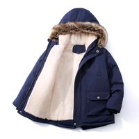 Casual Basic Simple Style Solid Color Pocket Polyester Boys Outerwear main image 2